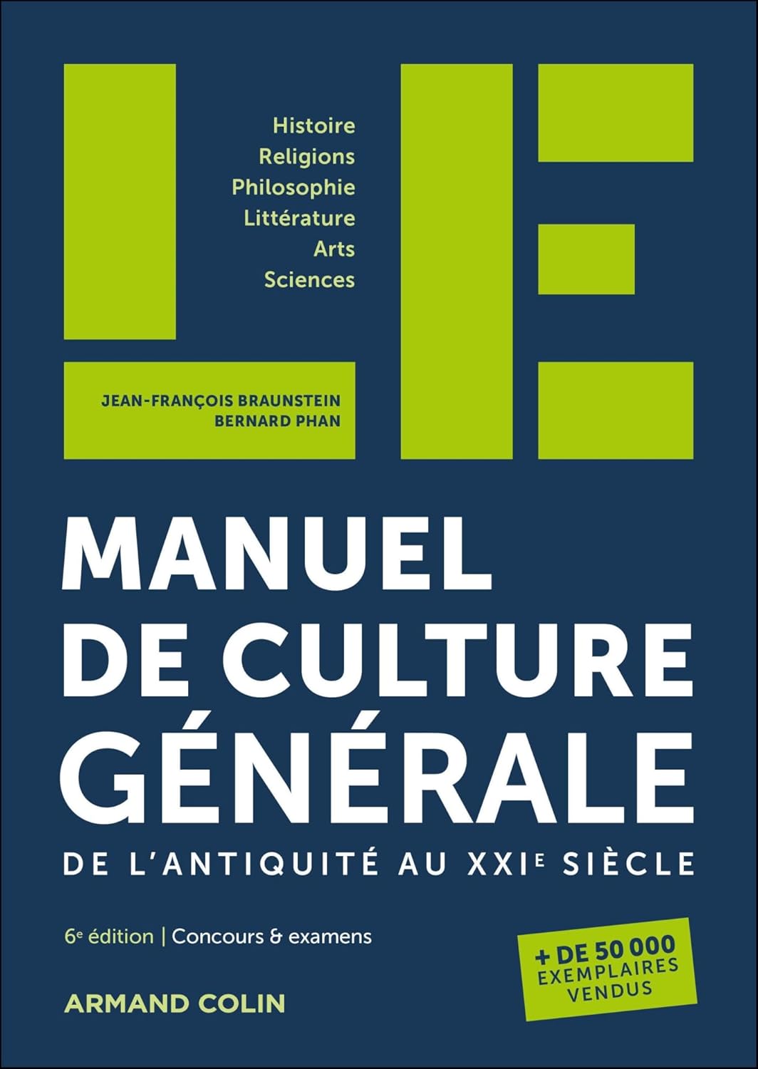 MANUEL DE CULTURE GENERALE DE L'ANTIQUITE AU XXIe SIECLE